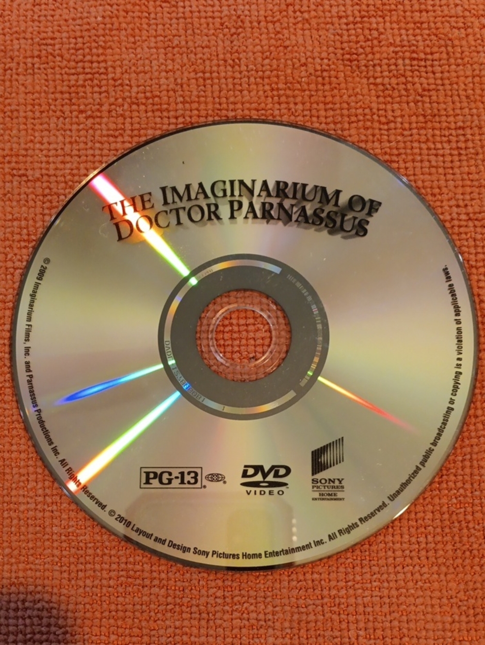 2/$12 The Imaginarium of Doctor Parnassus DVD *NO CASE*